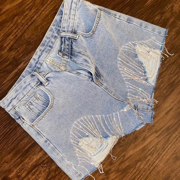 Rhinestone shorts - Picture 1 of 1